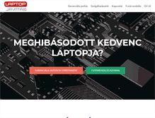 Tablet Screenshot of laptopjavitas.hu